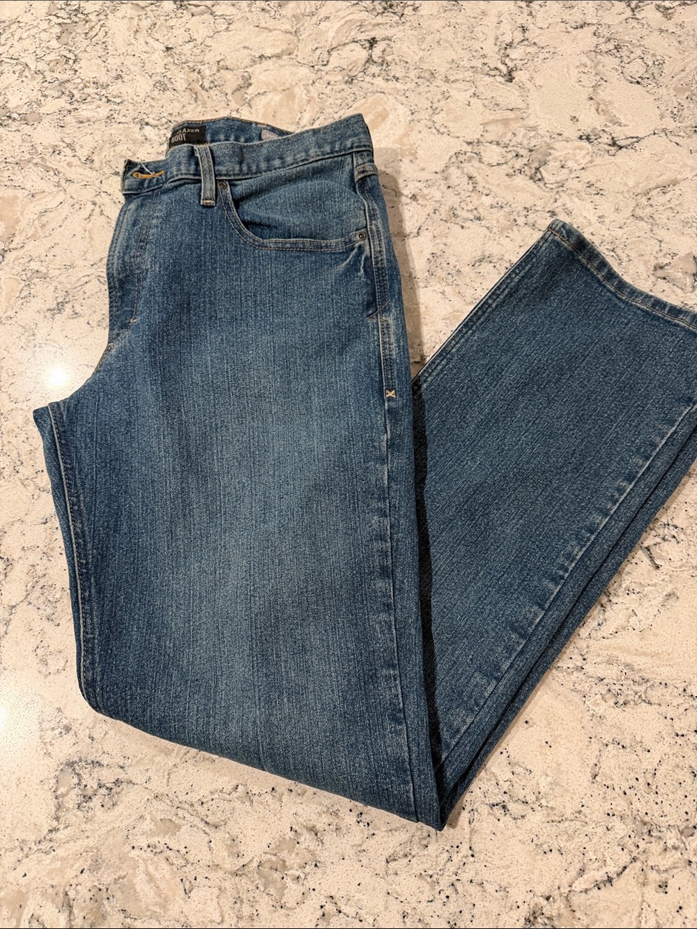 Ariat Men's Straight Jeans in Mid Blue Wash